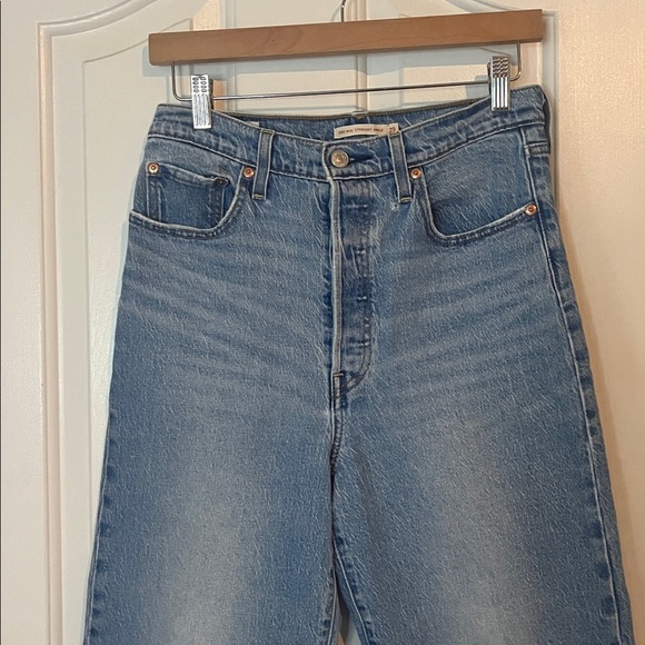 Levis Premium | Ribcage Straight Ankle Denim Jeans Mid Wash Size 29/8 Classic - Picture 6 of 14
